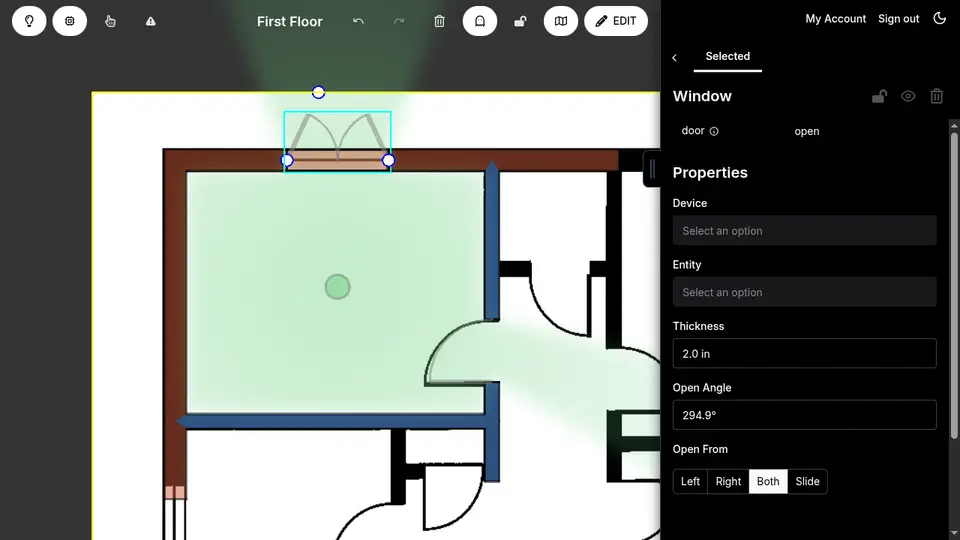 Objects with background in ghost mode